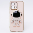 Obal na mobil pre Motorola Moto G84 5G, Astronaut, ružové rose gold