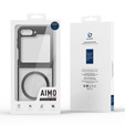 Puzdro DuxDucis pre Samsung Galaxy Z Flip7 FE / Z Flip6, Aimo Case, pre MagSafe, transparentné / čierne