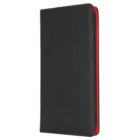 Klapkové puzdro pre Samsung Galaxy S25, Litchi Skin Grain, čierne