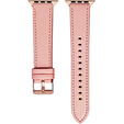 Kožený remienok pre Apple Watch 1/2/3/4/5/6/7/8/SE/Ultra 42/44/45/49 mm, čierny