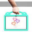 Detské puzdro pre T Tablet 5G, Cute Patterns, so stojanom, zelený
