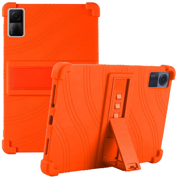 Silikón puzdro pre Xiaomi Redmi Pad SE 11", Impact, pancierovaný, oranžové