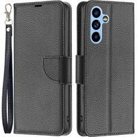 Klapkové puzdro pre Samsung Galaxy A54 5G, Wallet Litchi Magnet, čierne