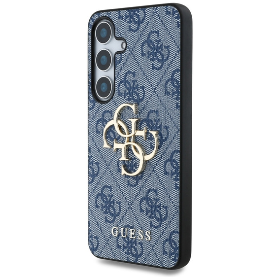 GUESS Obal na mobil pre Samsung Galaxy S25, 4G Big Metal Logo, modré