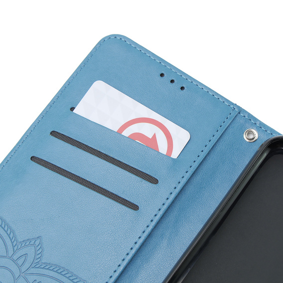Klapkové puzdro pre Xiaomi Poco X6 5G, Butterfly, modré