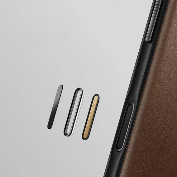Puzdro Nomad pre iPhone 17 Pro, Modern Leather Folio, hnedé