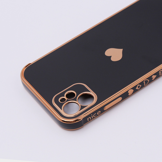 Obal na mobil pre Apple iPhone 11, Electro heart, čierne