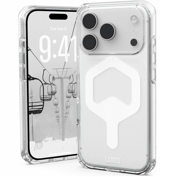 Puzdro Urban Armor Gear pre iPhone 17 Pro Max, Plyo MagSafe, Ice/White
