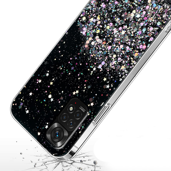 Obal na mobil pre Xiaomi Redmi Note 11/11S, Glittery, čierne