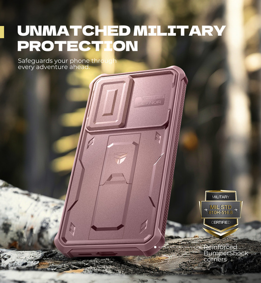 Puzdro Dexnor Full Body (dva rámy) s pancierovou ochranou pre Samsung Galaxy S25 FE