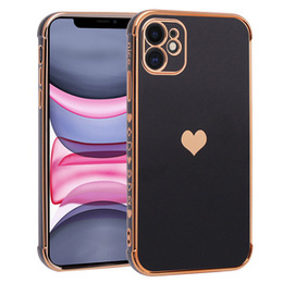 Obal na mobil pre Apple iPhone 11, Electro heart, čierne
