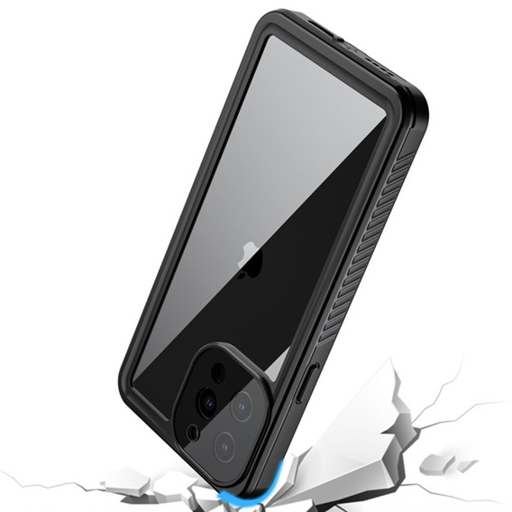 Vodotesné puzdro IP68 pre iPhone 13 Pro Max, čierne