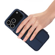 Puzdro Dux Ducis pre iPhone 17 Pro, Skin Pro, s chlopňou, s otvorom na kartu, tmavomodré