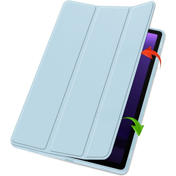 Puzdro pre Samsung Galaxy Tab S10 FE+ Plus, Smartcase s priestorom pre stylus, modré
