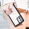 Obal na mobil pre Motorola Moto G73 5G, Fusion Hybrid, transparentné / čierne