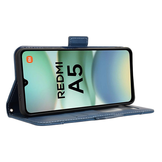 Klapkové puzdro pre Xiaomi Redmi A5, Card Slot, tmavomodré