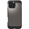 Puzdro Spigen pre iPhone 16 Pro Max, Tough Armor Mag MagSafe, sivé + tvrdené sklo 9H