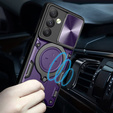 Pancierované puzdro pre Samsung Galaxy A54 5G, CamShield Slide, fialové