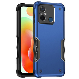 Obrnené puzdro pre Xiaomi Redmi 12C, Dual-Layer, tmavomodré