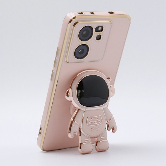 Obal na mobil pre Xiaomi 13T / 13T Pro, Astronaut, ružové rose gold