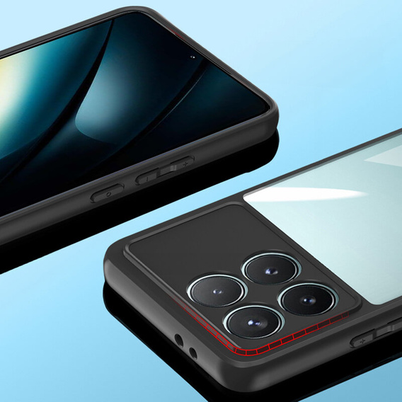 Obal na mobil pre Xiaomi Poco F6 Pro, Fusion Hybrid, priehľadné