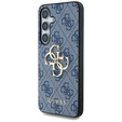 GUESS Obal na mobil pre Samsung Galaxy S25, 4G Big Metal Logo, modré