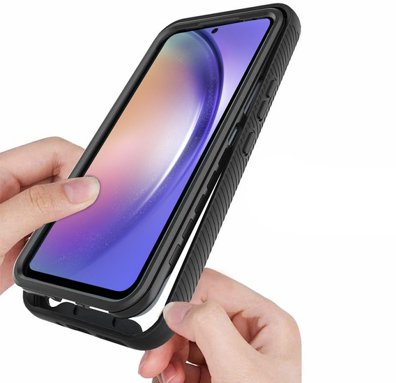 Puzdro pre Samsung Galaxy A54 5G, Shockproof, s fóliou, čierne