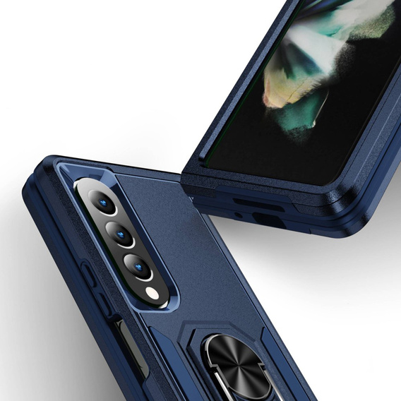 Pancierované obal na mobil pre do Samsung Galaxy Z Fold 4 5G, Nox Case Ring, modré
