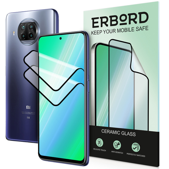 2x keramické hybridné sklo ERBORD pre Xiaomi Mi 10T Lite 5G