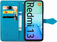 Klapkové puzdro pre Xiaomi Redmi 13, Mandala, modré
