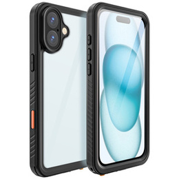Vodotesné puzdro IP68 pre iPhone 16 Plus, čierne