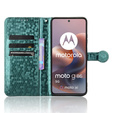 Flipové puzdro pre Motorola Moto G86 Power 5G, Wallet Rhombus, zelený