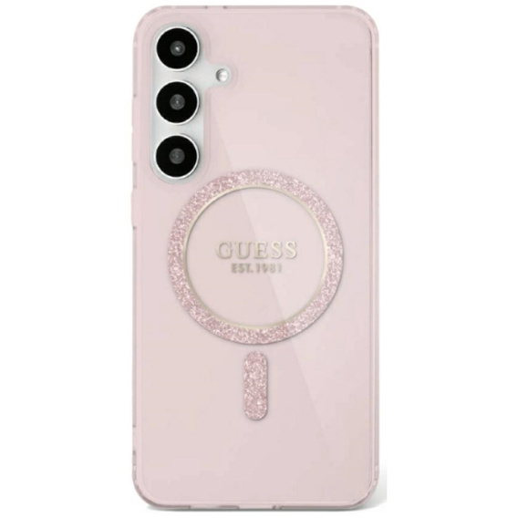 Puzdro GUESS IML Glitter Circle pre Samsung Galaxy S25