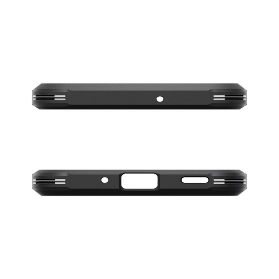 Puzdro Spigen pre Samsung Galaxy A36 5G, Tough Armor Mag MagSafe, čierne + tvrdené sklo 9H