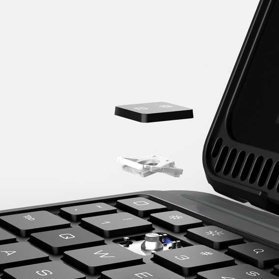 Puzdro + klávesnica iPad 7/8/9 10.2 2019 / 2020 / 2021, NILLKIN Bumper Pen Slot, čierne