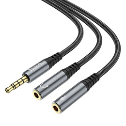 Hoco UPA21 2-v-1 AUX audio kábel – rozbočovač 3,5 mm jack