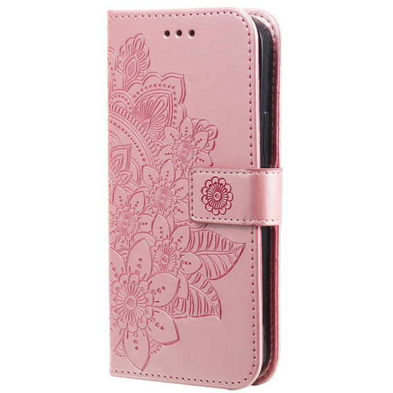 Klapkové puzdro pre Realme C67, Mandala, ružové rose gold