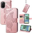 Klapkové puzdro pre Xiaomi Redmi A5, Butterfly, ružové rose gold