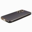 Puzdro pre Samsung Galaxy A25 5G, Glamour CamShield, čierne + 9H sklo