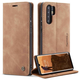 CASEME puzdro pre Huawei P30 Pro, Leather Wallet Case, hnedé