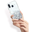 Obal na mobil pre Samsung Galaxy A40, Glittery, priehľadné