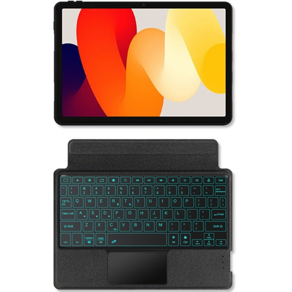 Puzdro + klávesnica Xiaomi Redmi Pad SE 11", Keyboard Touchpad, čierne