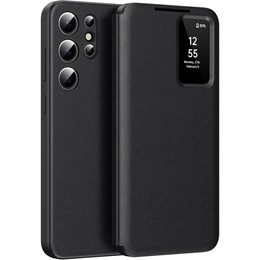 Flipové puzdro pre Samsung Galaxy S25 Ultra, Smart View Wallet, čierne