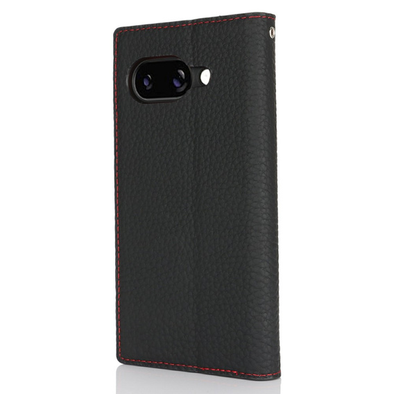 Klapkové puzdro pre Google Pixel 9A, Litchi Skin Grain, čierne