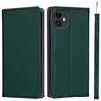 Kožené puzdro pre iPhone 11, ERBORD Grain Leather, zelený