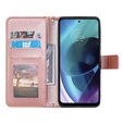 Klapkové puzdro pre Motorola Moto G71 5G, Mandala, modré