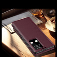 Flipové puzdro pre Samsung Z Fold5 5G, Smart View Wallet, bordové