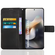 Klapkové puzdro pre Motorola Moto G56 5G, Crazy Horse Wallet, čierne