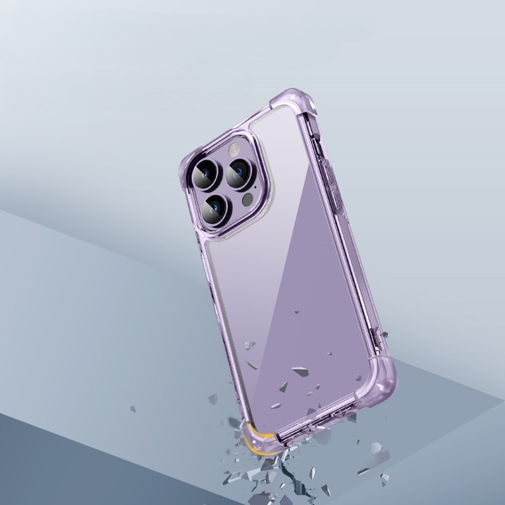 Puzdro pre iPhone 14 Pro, ERBORD CornerShield, fialové
