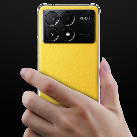 Obal na mobil pre Xiaomi Poco X6 Pro 5G, Dropproof, priehľadné
